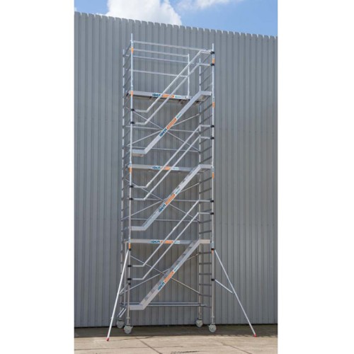 Torre da escada 135 x 190 x 8,2 m de altura de trabalho