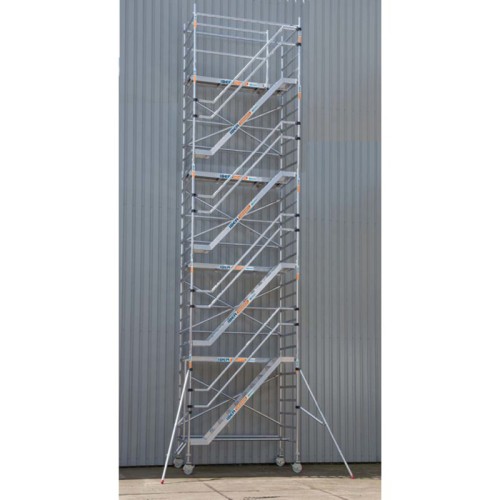 Torre de escaleras 135 x 190 x 10,2 m altura de trabajo
