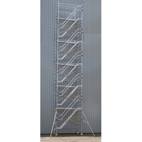 Torre andaime da escada 135 x 190 x 12,2 m de altura de trabalho