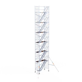 Torre da escada 135 x 250 x 14,2 m de altura de trabalho