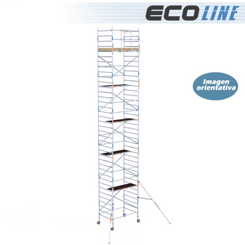 Torre Andamio Eco Light 135x190 - 13,20 m Altura de trabajo