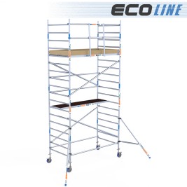 Torre leve 135x250 do andaime de Eco - altura de trabalho de 6,20 m 2