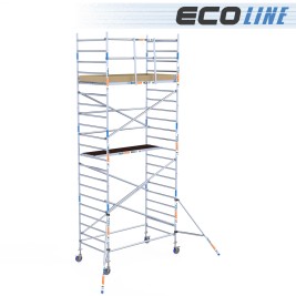 Torre leve 135x250 do andaime de Eco - altura de trabalho de 7,20 m 2