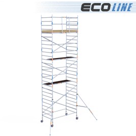 Torre leve 135x250 do andaime de Eco - altura de trabalho de 9,20 m 2