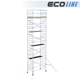 Torre leve 135x250 do andaime de Eco - altura de trabalho de 10,20 m 2