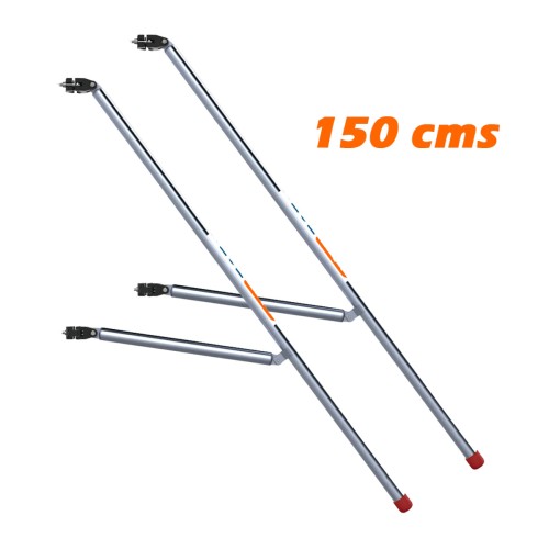 Pack de 2 estabilizadores de 150 cm para andaimes dobráveis ​​Compact