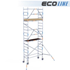Torre de andaime Eco EXTRA 75x190 - 6,20 m de altura de trabalho 2