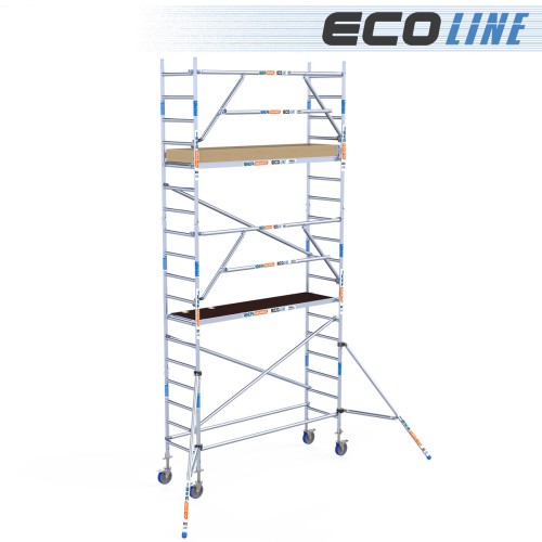 Torre Andamio Eco EXTRA 75x250 - 6,20 m Altura de trabajo