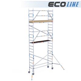Torre de andaime Eco EXTRA 75x250 - 7,20 m de altura de trabalho 2