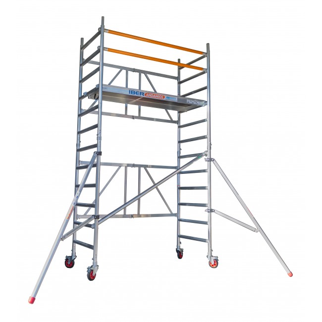 Escalera de plataforma de andamio, escalera plegable de ingeniería para  andamios, longitud y altura ajustables, plataforma de trabajo, taburete  para