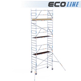 Torre EXTRA do andaime de Eco 90x250 - altura de trabalho de 8,20 m 2