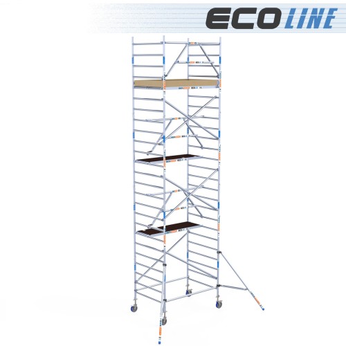 Torre de Andaime Eco EXTRA 135x190 - 8,20 m Altura de trabalho