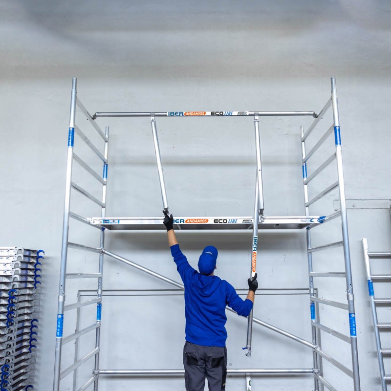 Torre Andamio Eco EXTRA 135x250 - 13,20 m Altura de trabajo