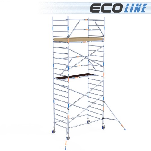 Torre de andaime Eco EXTRA 135x250 - 7,20 m de altura de trabalho