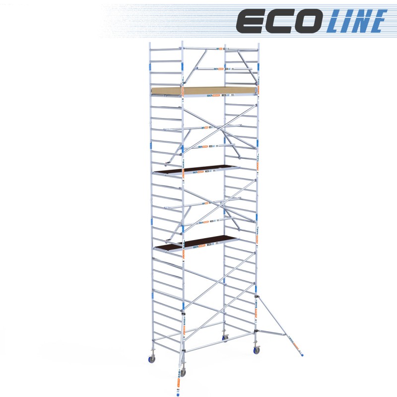 Torre de andaime Eco EXTRA 135x250 - 9,20 m de altura de trabalho