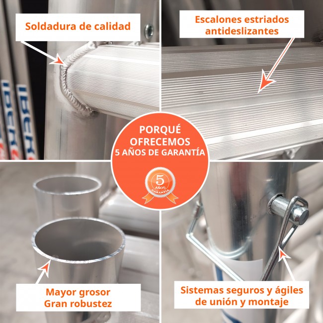 Andaime dobrável EASY COMPACT Módulo 1+2+3+3 IBERANDAMIOS
