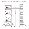 Torre andamio móvil plus de aluminio IBERANDAMIOS 75x190x920 altura de trabajo