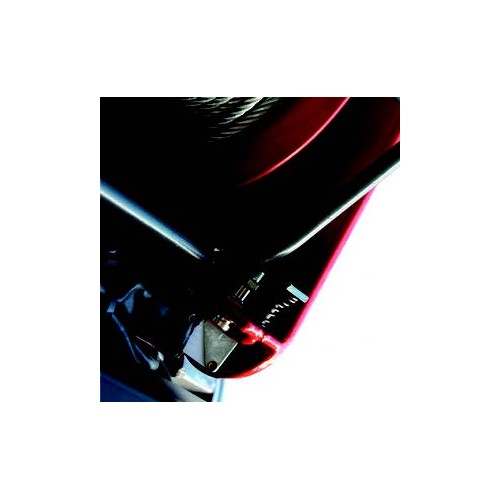 Elevador monofásico para andamio con carrete frontal, con capacidad 200 Kg y altura de trabajo de 30 m