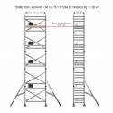 Torre andamio móvil plus de aluminio IBERANDAMIOS 75x190x1120 altura de trabajo