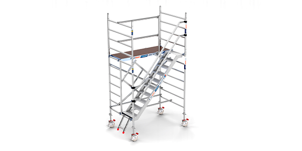 Andamios de escalera zanca: la solución para facilitar los trabajos en altura verticales 